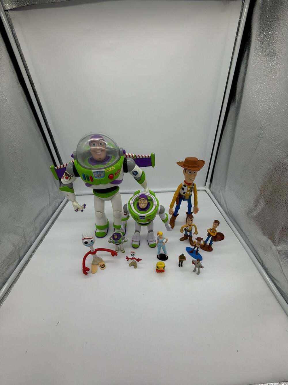 Disney Pixar Toy Story Buzz Lightyear,Woody Action Figures Lot with Mini Figures